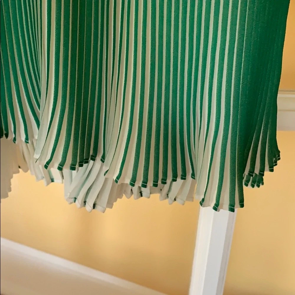 Karen Millen Two Tone Pleated Maxi Dress s 6 - Picture 7 of 14